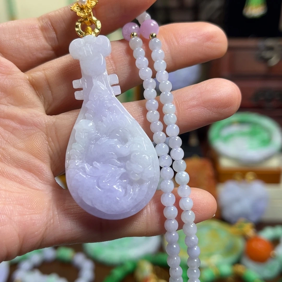 翡翠未镶嵌颈饰天然翡翠