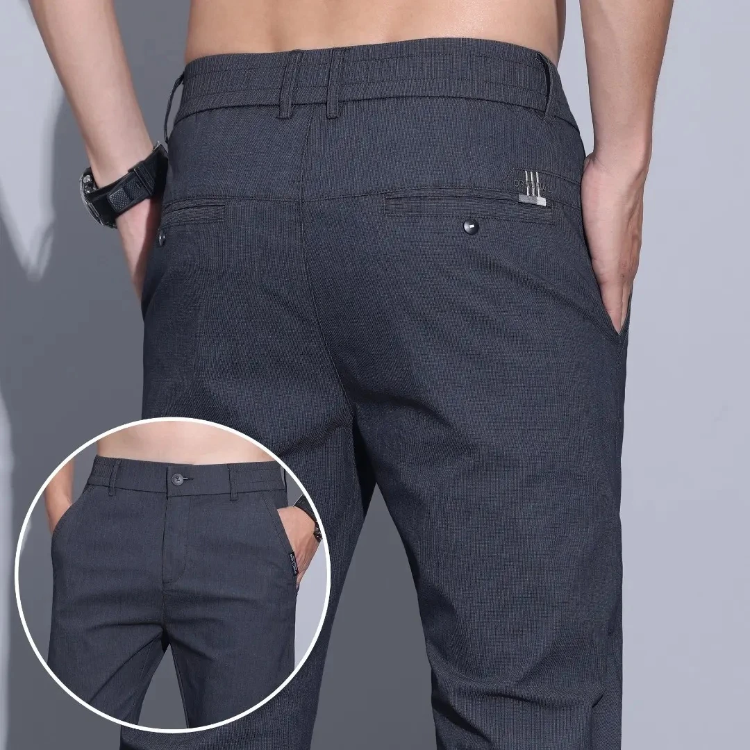 秋冬新款男士休闲裤时尚男裤直筒弹力韩版高贵百搭潮流裤子男
