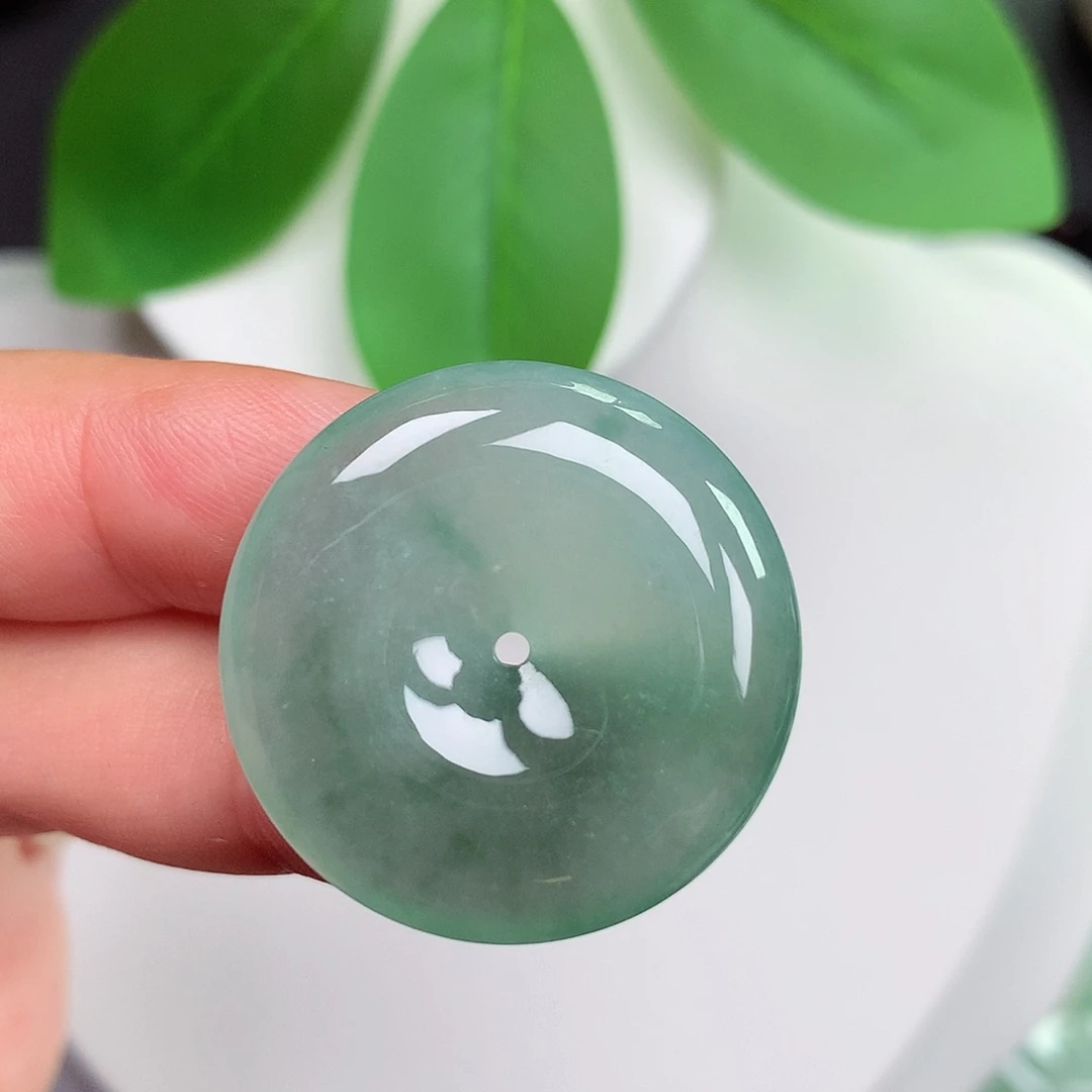 颈饰未镶嵌翡翠平安扣 27.6x5.6mm