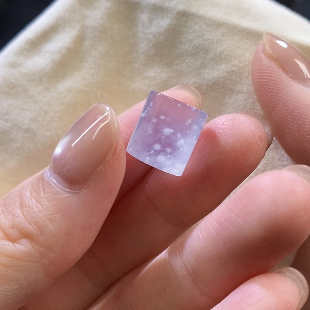 未镶嵌挂件翡翠雪花棉扁桶