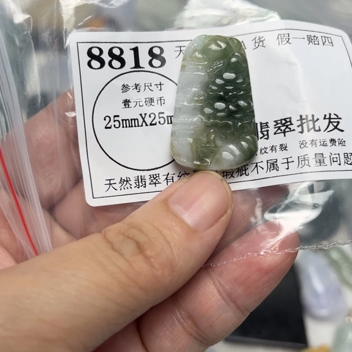 翡翠未镶嵌吊坠(不含链)8818