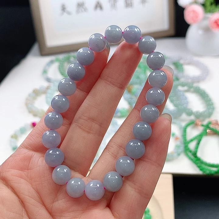 手链翡翠未镶嵌手链8.4mm