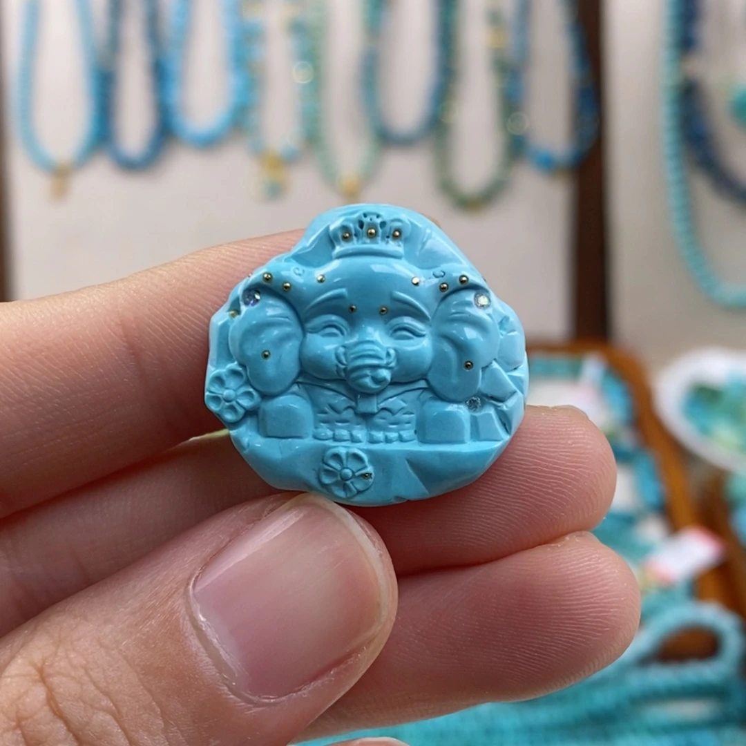 绿松石未镶嵌配饰