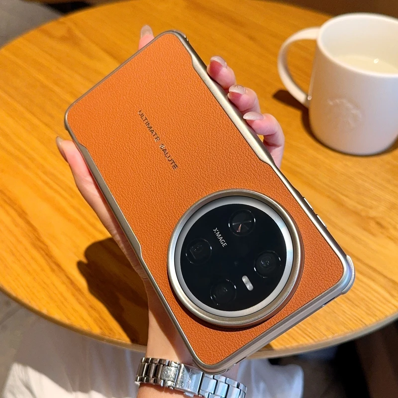 适用华为mate70Pro手机壳新款mate60刀锋磁吸素皮防摔商务保护套+