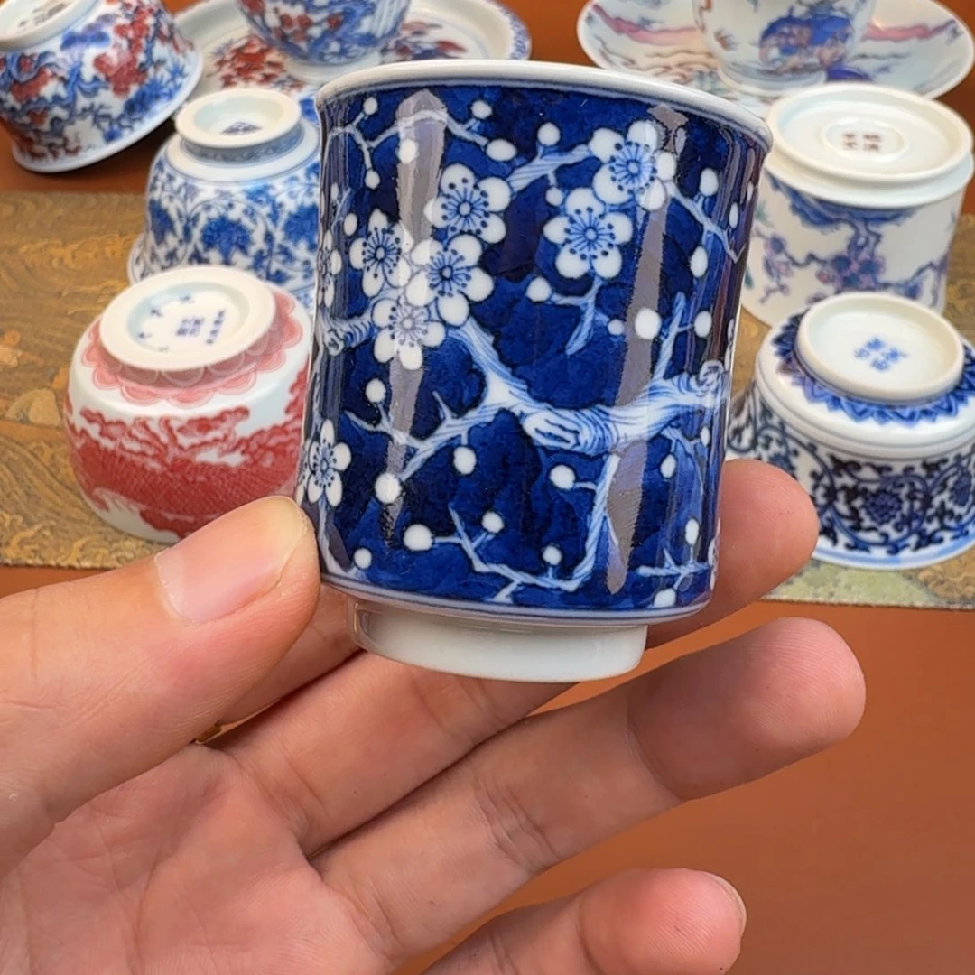 瓷片景德镇茶器手工手绘