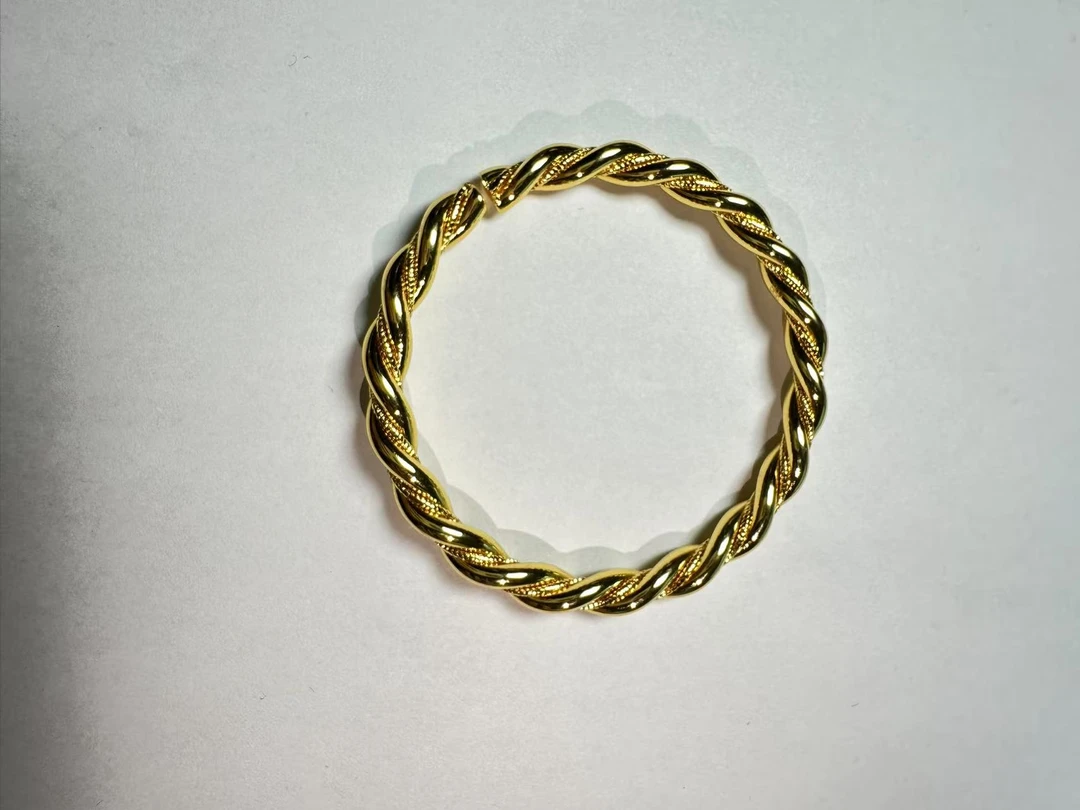 原创设计小众精工麻花手镯Ht14016