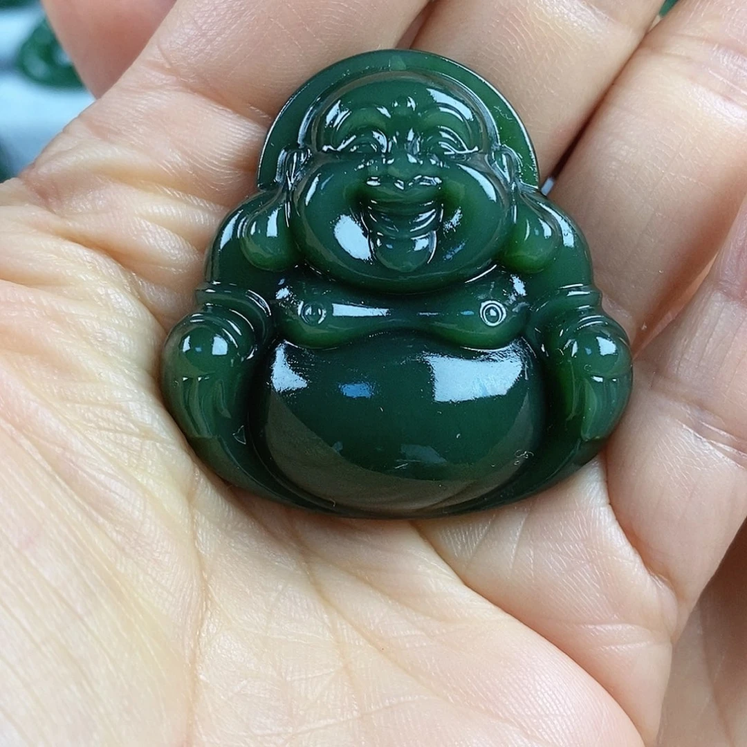 和田玉（碧玉）未镶嵌吊坠(不含链)