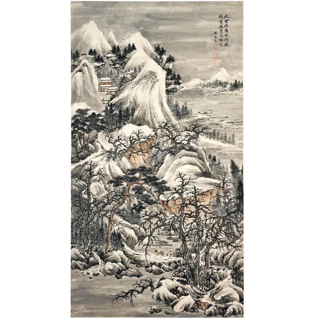 lot25 吴琴木 山水【手绘美术品淘金专场】