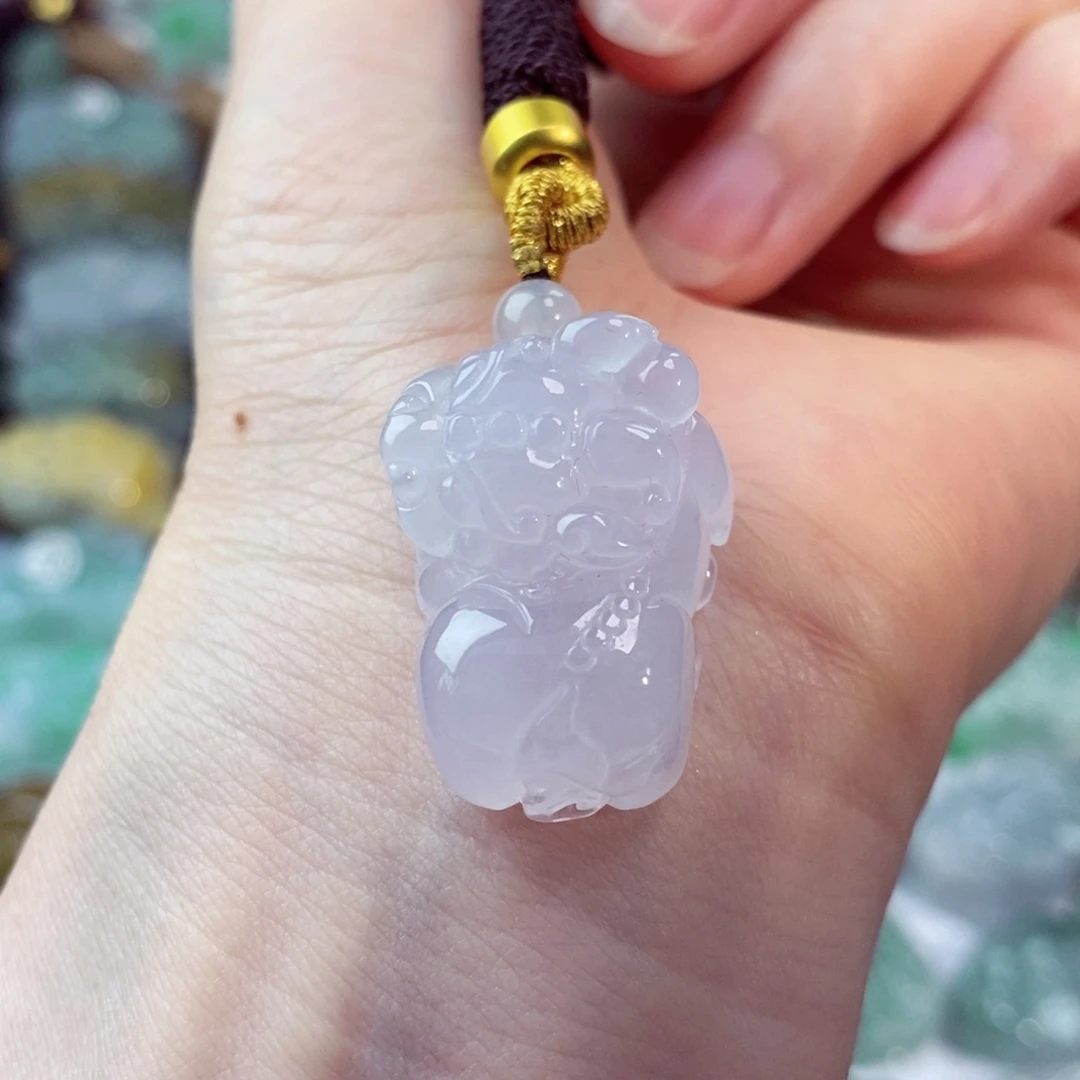 翡翠未镶嵌颈饰天然