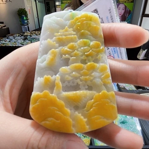 翡翠未镶嵌颈饰翡翠
