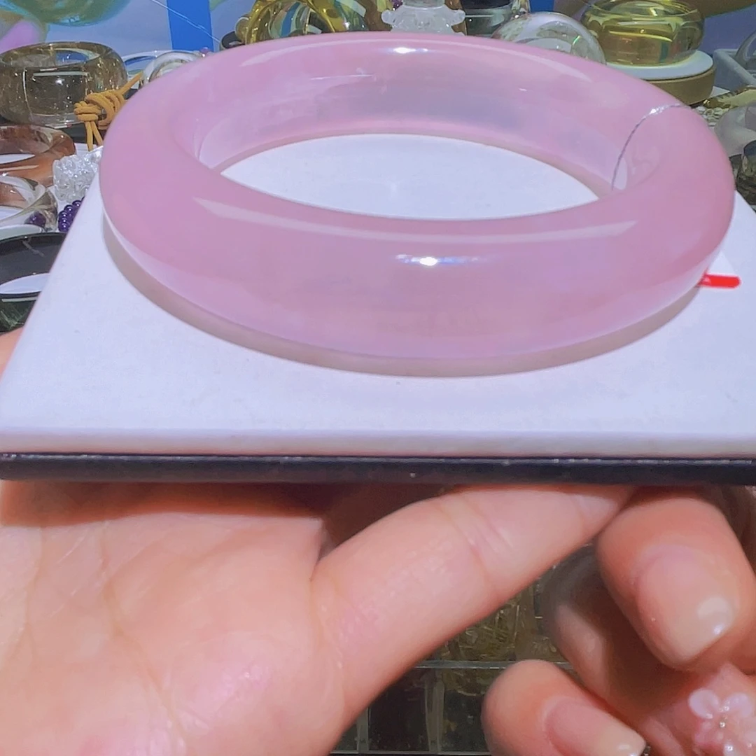 手镯水晶未镶嵌天然马粉水晶福利款60圈