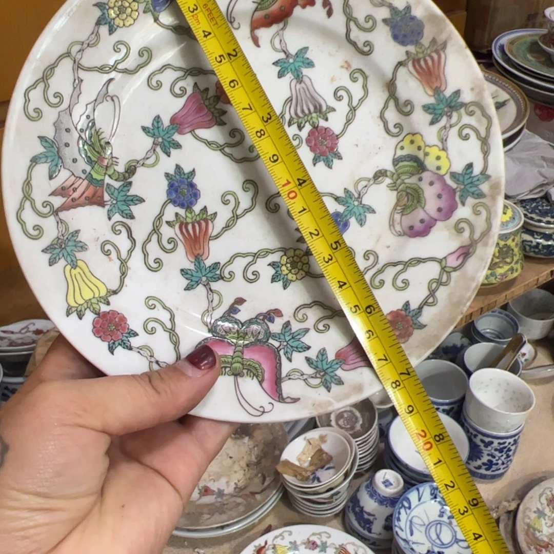 瓷片18厘米手绘 低铅06底款