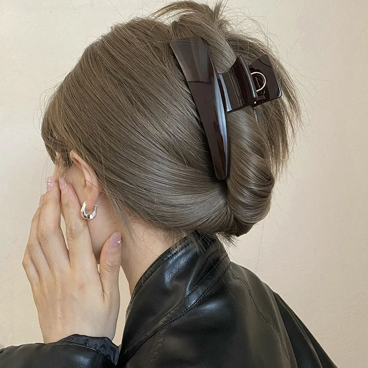 韩系小众设计感不规则梯形大号抓夹简约发夹女款2025新款网红爆款