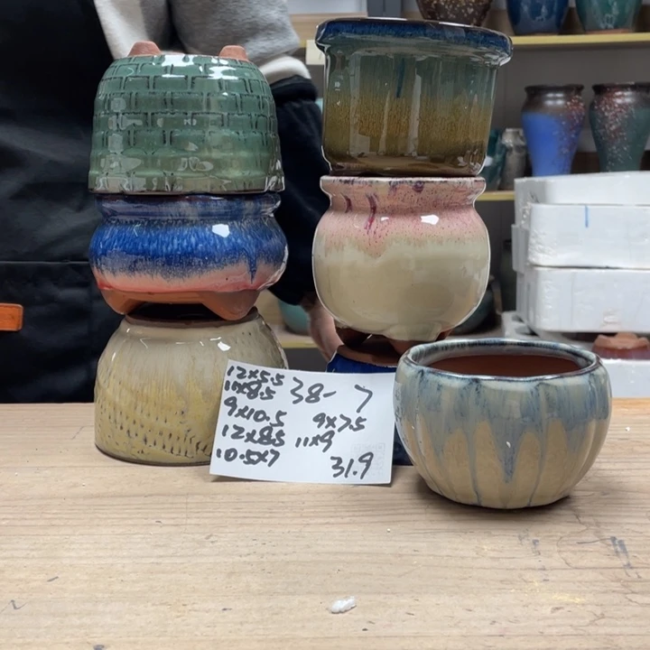 紫砂花盆多肉花盆微瑕7