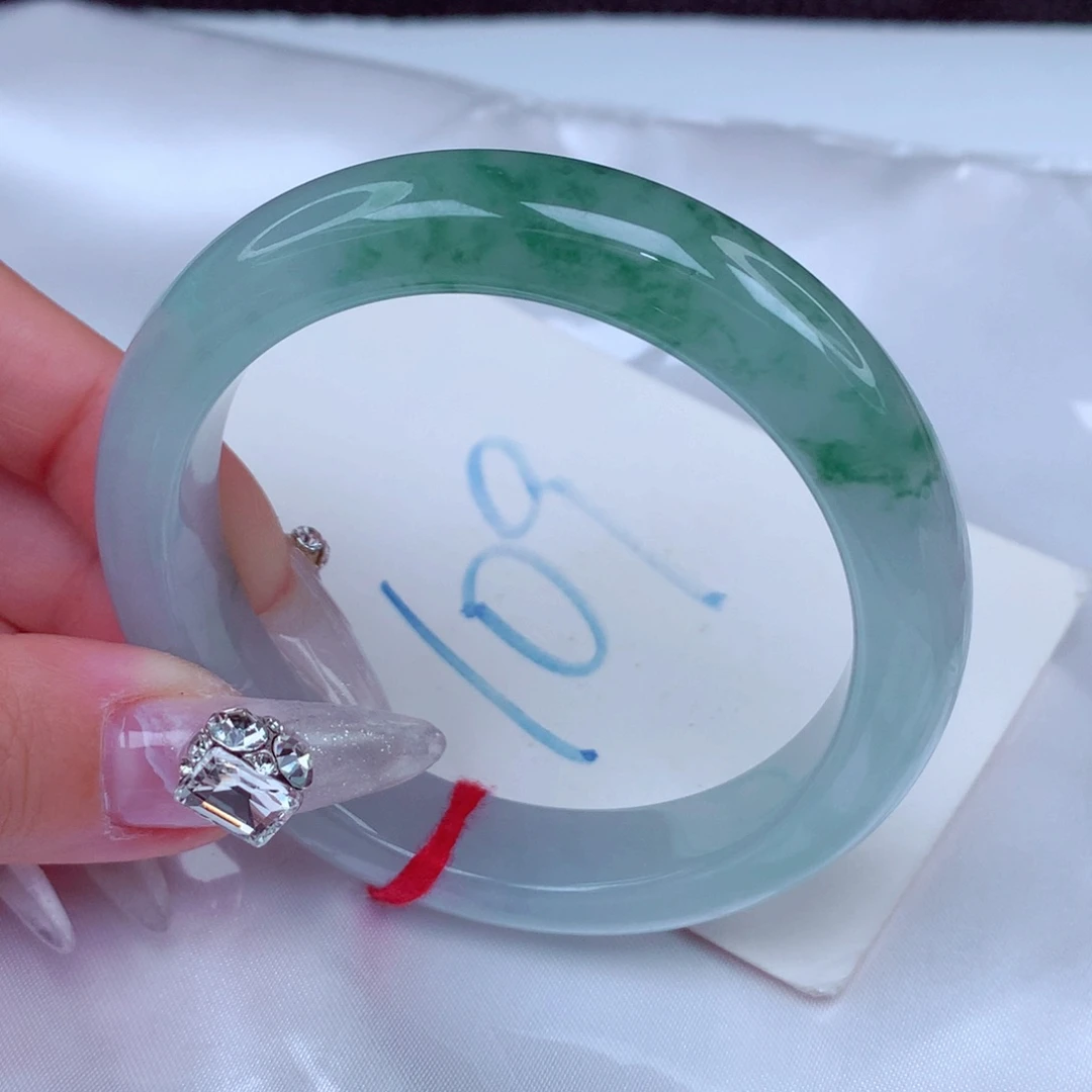 翡翠手镯未镶嵌天然缅甸翡翠A货手镯