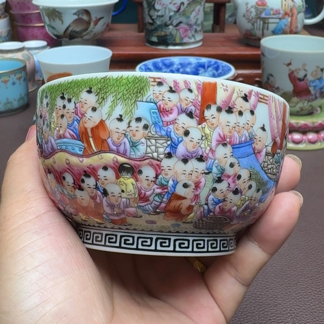 瓷片景德镇仿古手工制作精品展示