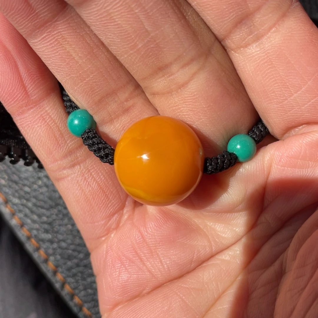 琥珀未镶嵌手链1.6的寸尺