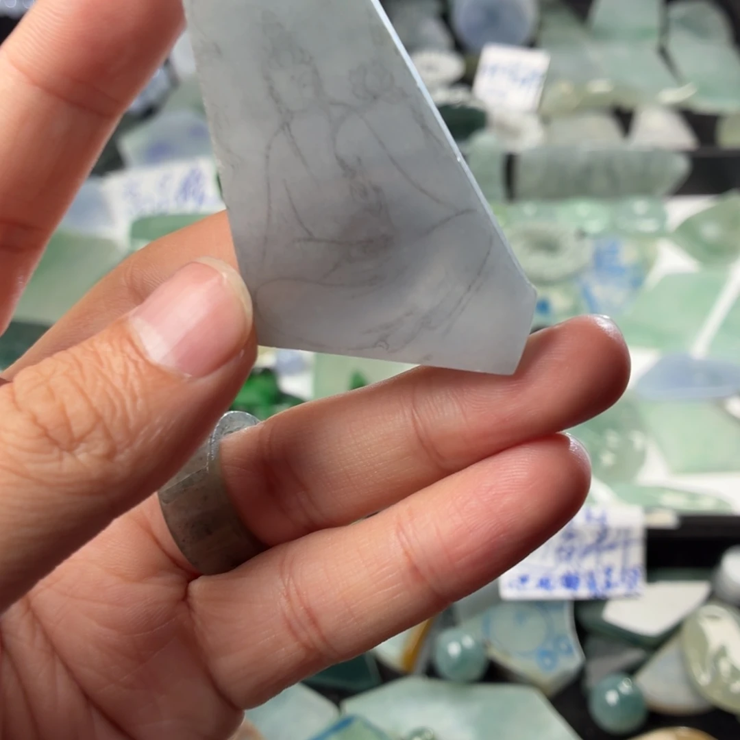 定制翡翠未镶嵌天然缅甸翡翠a货高糯化打底包工片料