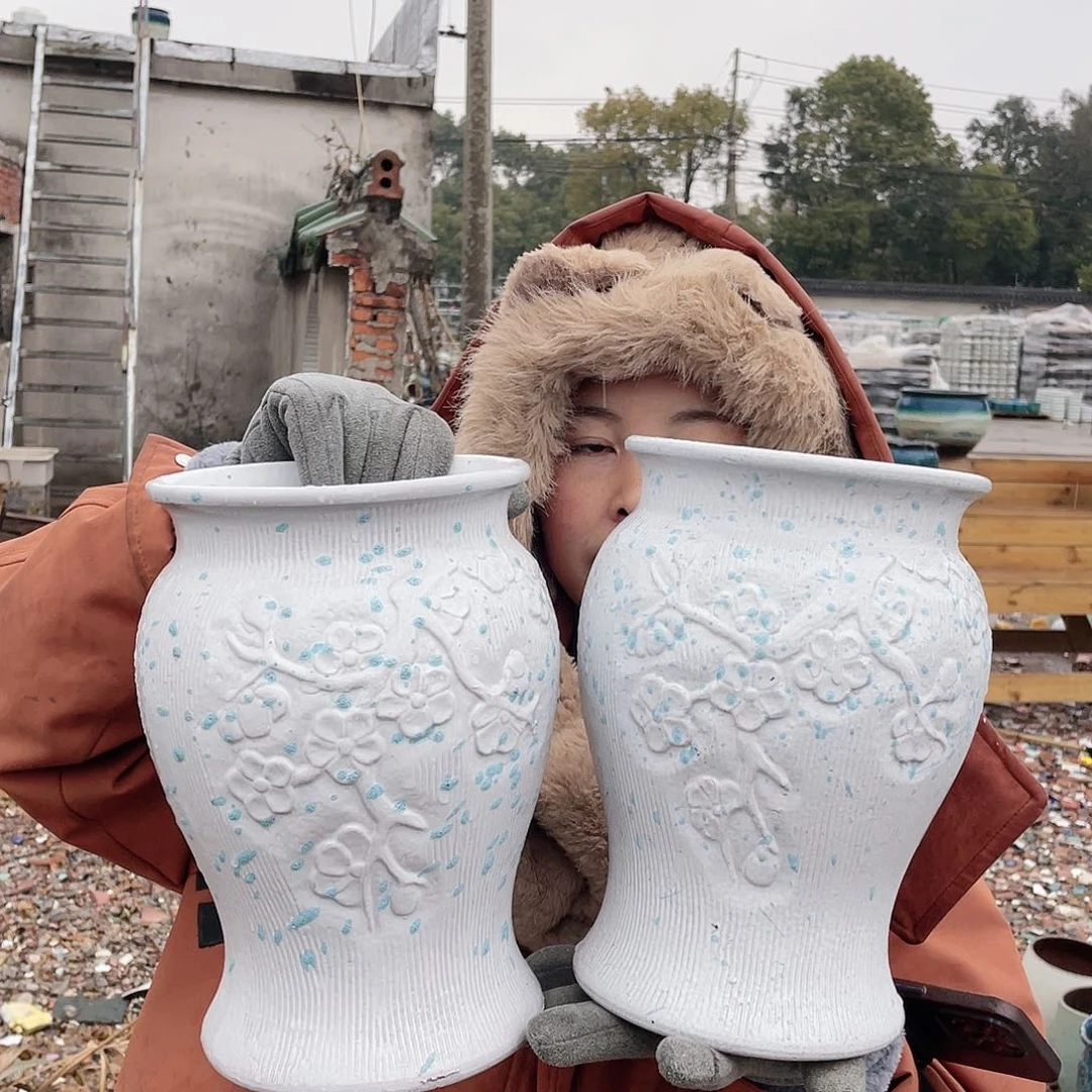 红陶王嫂花盆0126-228