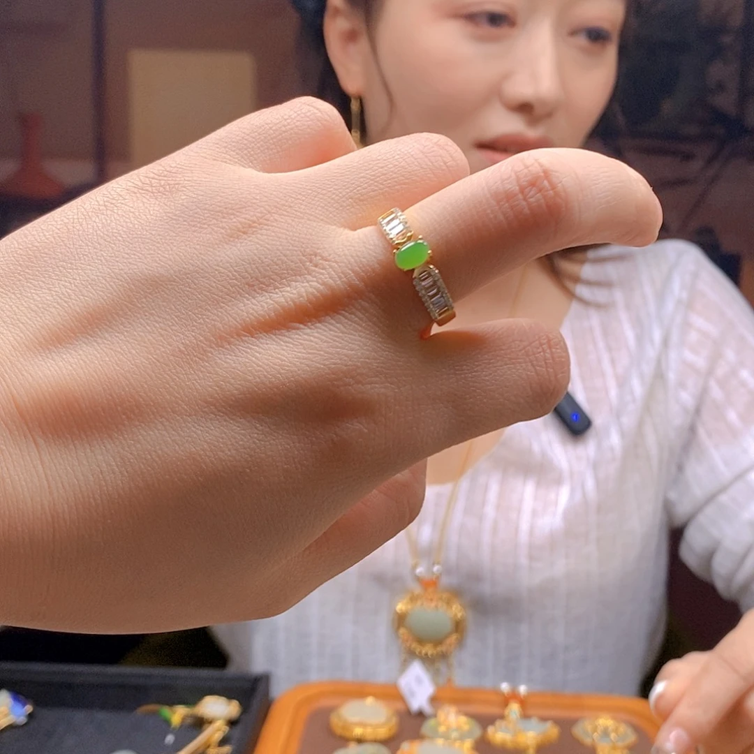 和田玉银S925镶嵌颈饰