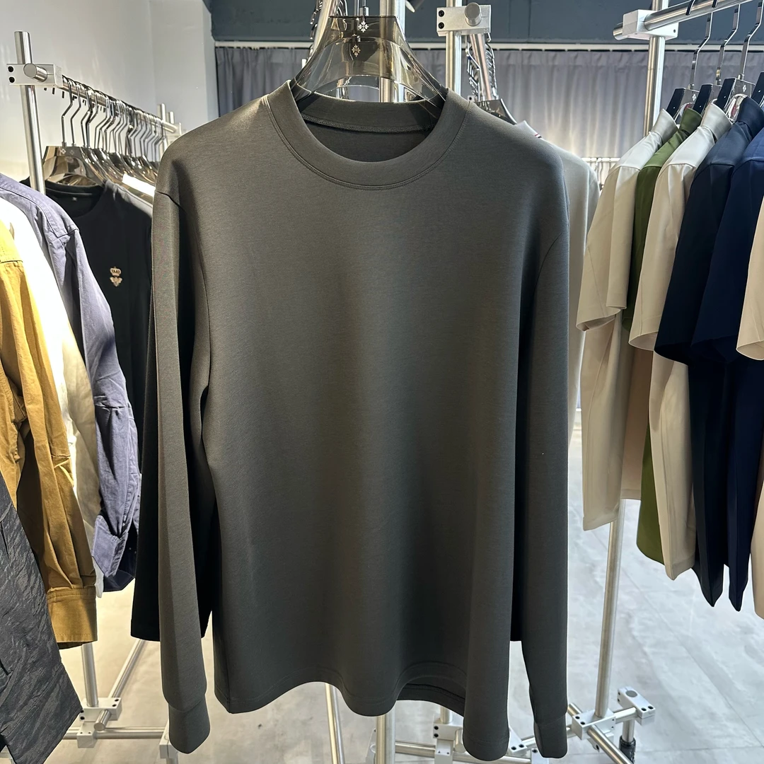 3号链接506 自主老钱新贵风拉夫家舒适莫代尔空气层打底衫