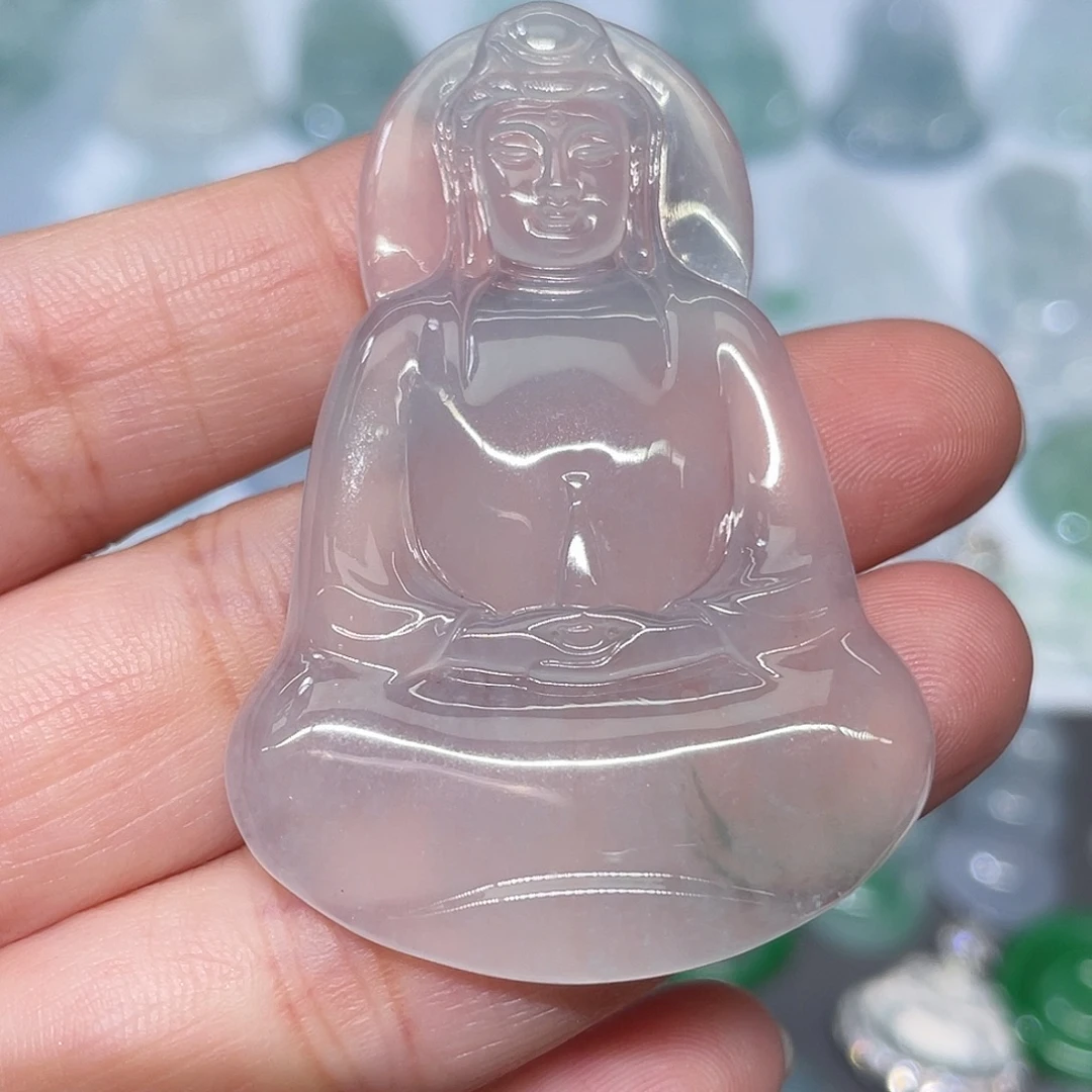 颈饰未镶嵌翡翠一刀切素衣