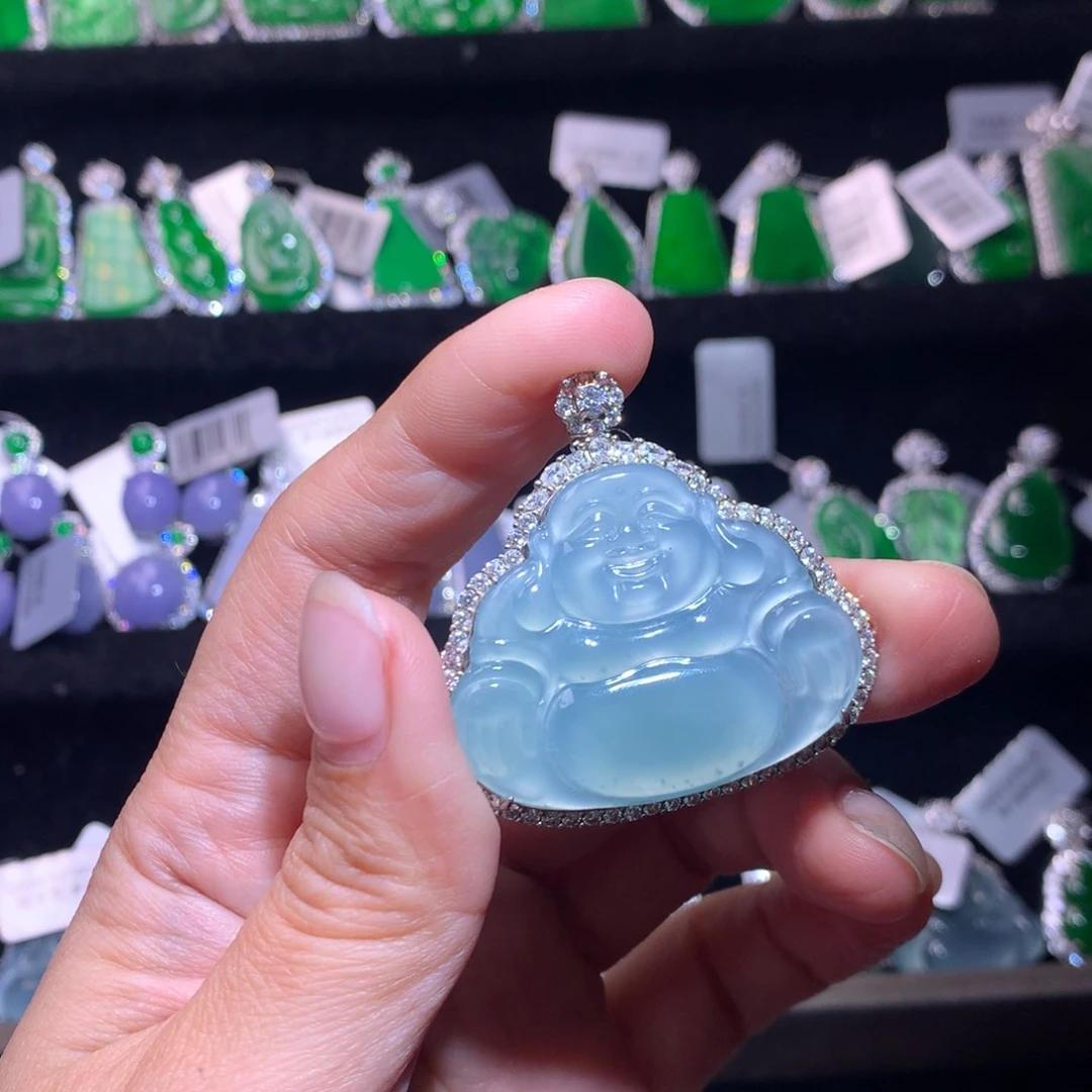 【闪购商品】颈饰银S925镶嵌翡翠