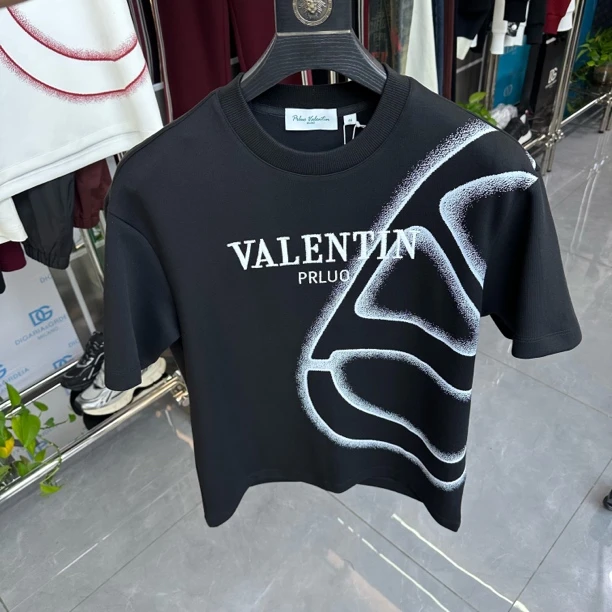 PRLUO VALENTIN新品25秋冬男士加厚短袖T恤827153