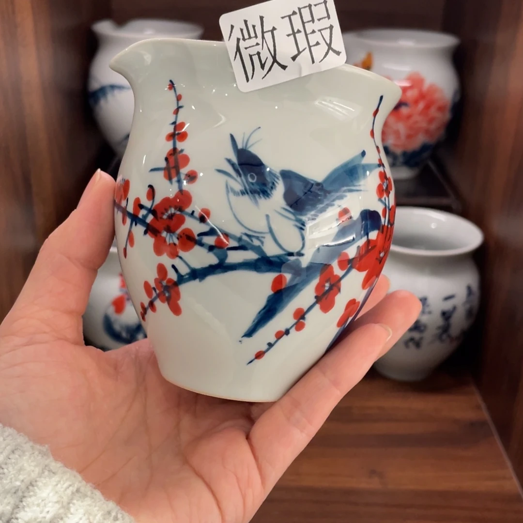 微瑕釉下彩纯手绘