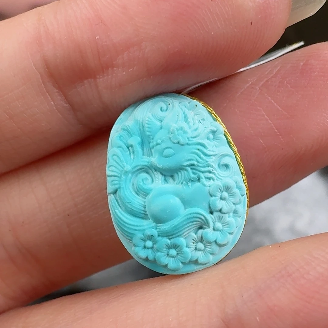 绿松石珠宝奇石未镶嵌