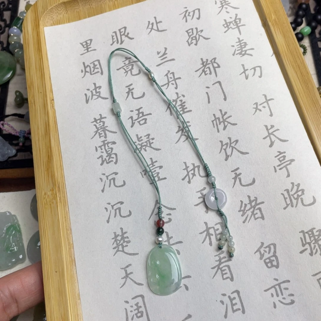 翡翠挂件未镶嵌书签
