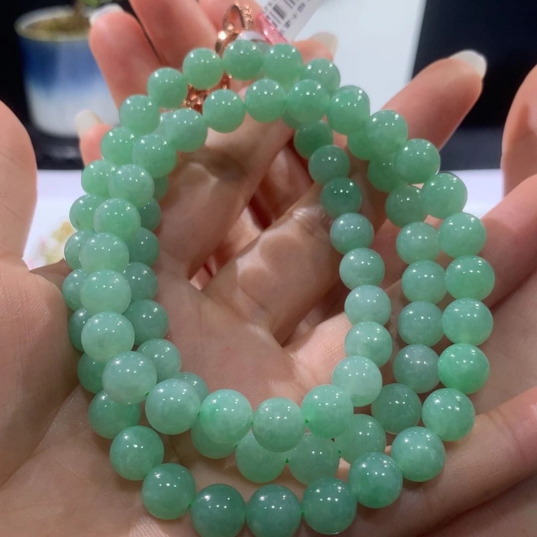 未镶嵌手链翡翠绿卡8.4项链