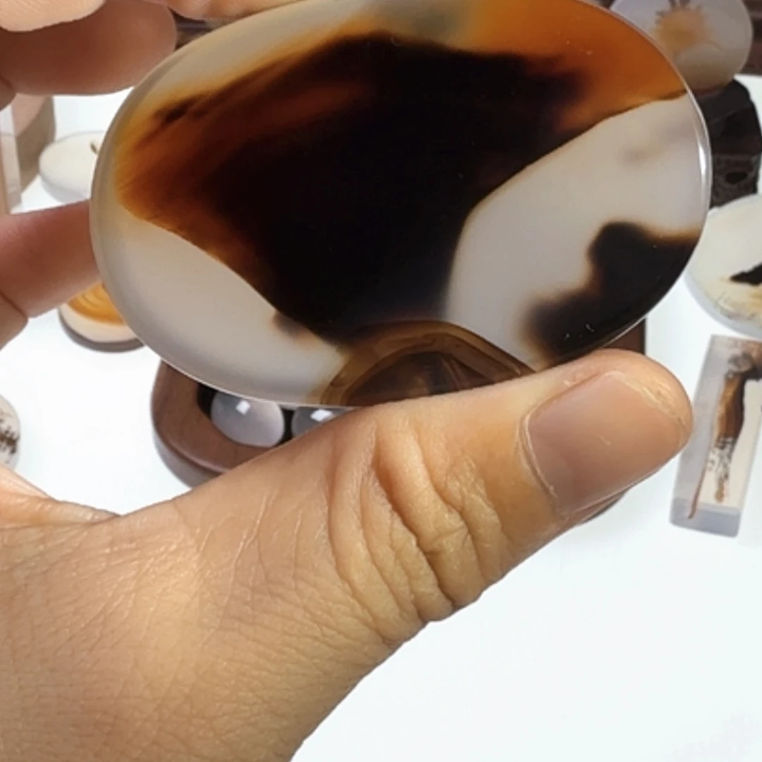 未镶嵌玛瑙/玉髓珠宝半成品