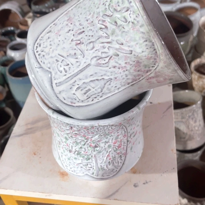 紫砂花盆口径16高度16两只正品