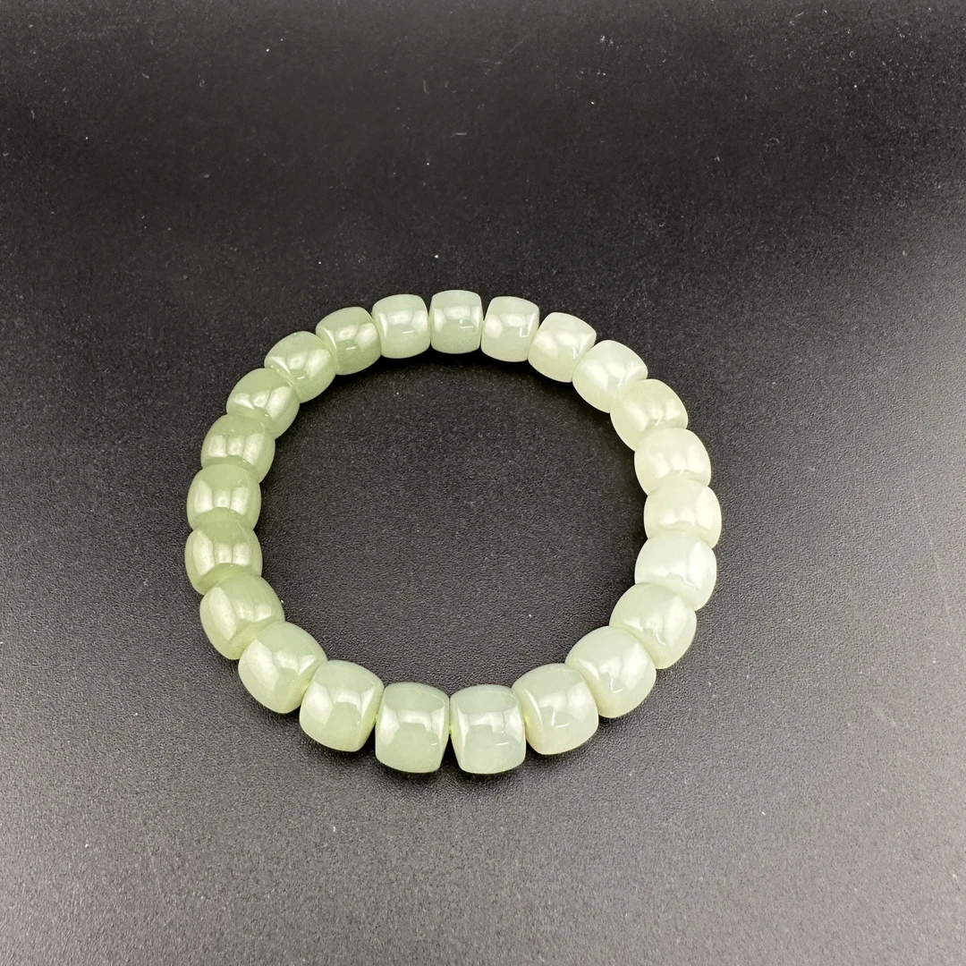 BY1126FSYN标07 北玉精选 和田玉手串 多样性发货