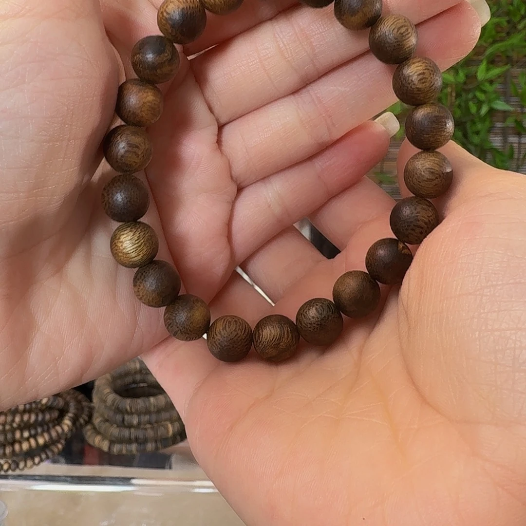 手串沉香奇楠沉香0.9圆珠