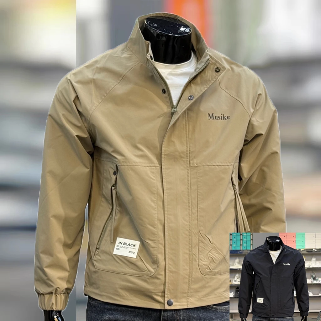 2025春秋装外套男潮流立领薄款休闲港短款外穿帅气男士夹克衫