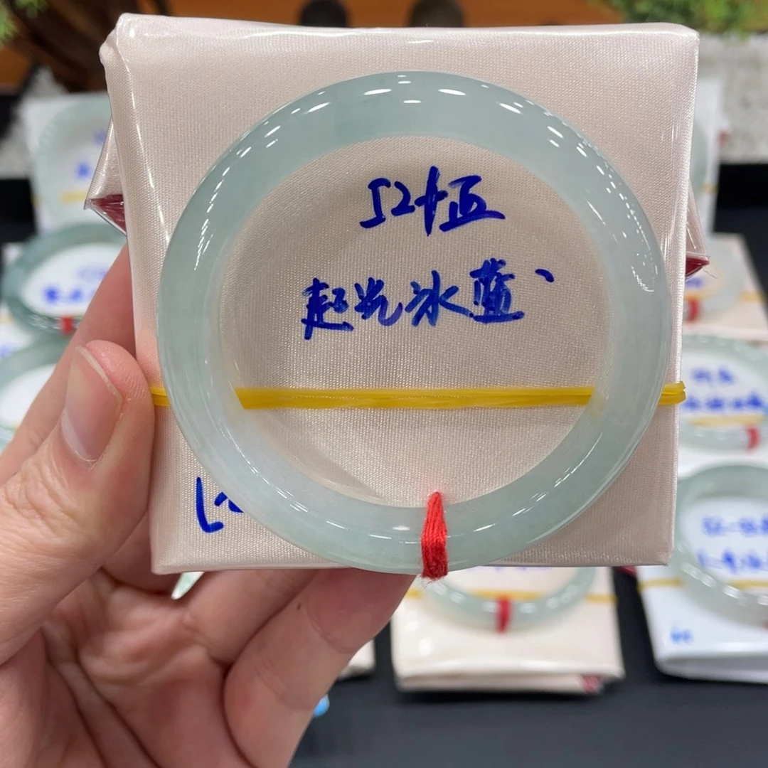 未镶嵌手镯翡翠翡翠 冰种冰蓝 小手高货漏强推