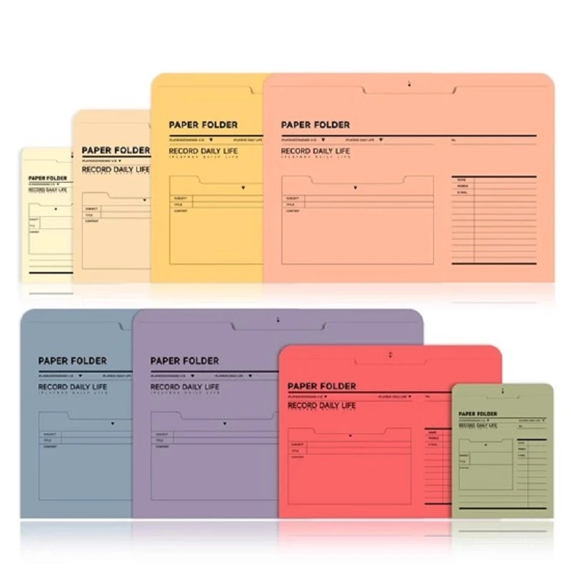 草香纸复古环保纸A4文件袋文件夹资料袋档案袋信封票据收纳