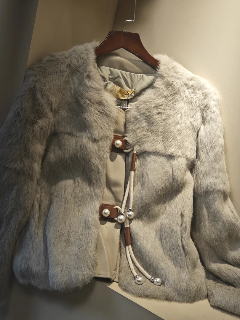 1916 时尚皮毛一体毛毛外套 挂20-1下