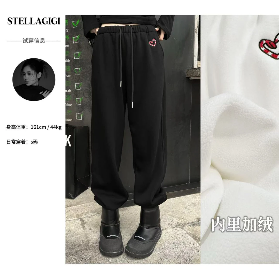 SG / 郭幂幂 AW 2025蛇年限定款 抽绳加绒束脚卫裤K-20242397