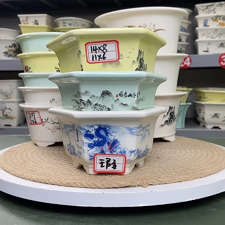 紫砂宜兴紫砂花盆