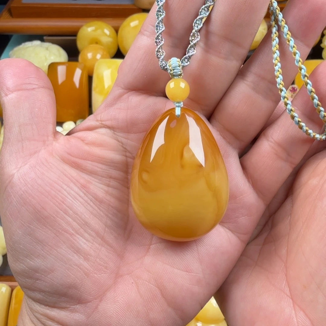 未镶嵌颈饰琥珀纯天然琥珀蜜蜡