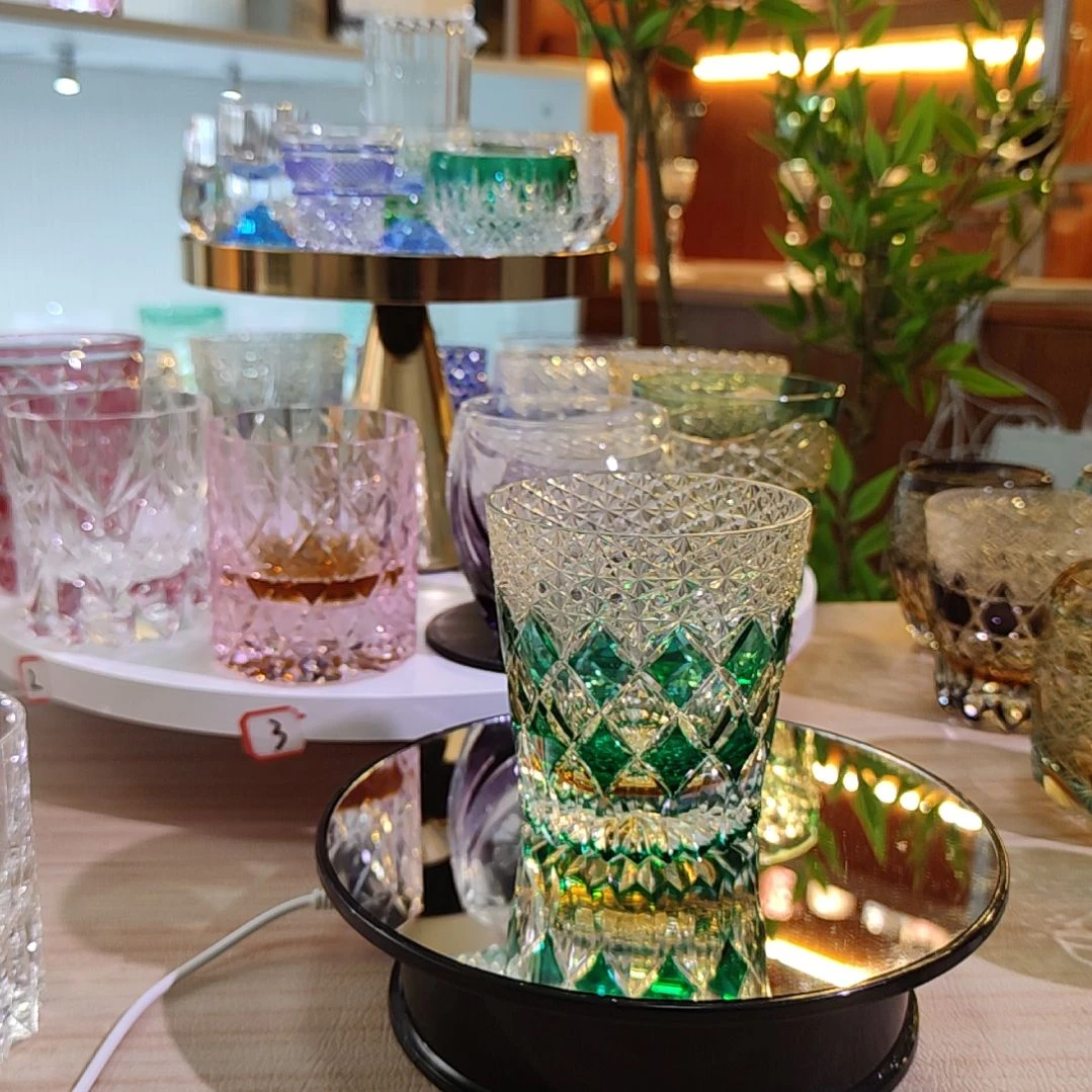 水晶玻璃手柄款微瑕绿皇冠