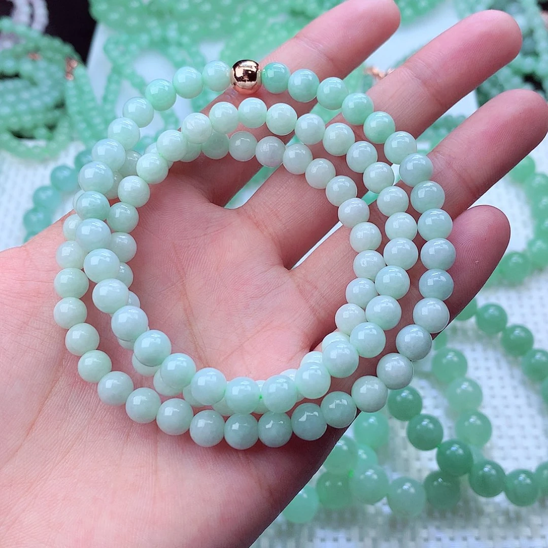 翡翠未镶嵌毛衣链