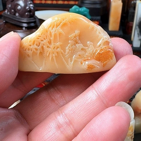 觀***雲寿山石寿山田黄石