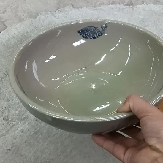 钧瓷手工艺品瓷器微瑕口径25.5高9.5