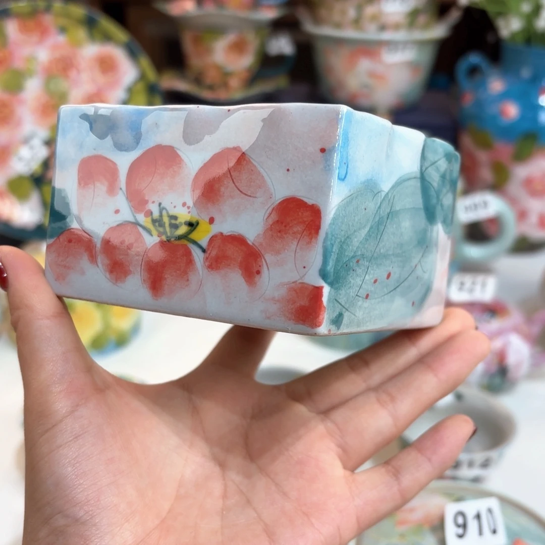 景德镇手绘高温釉下彩陶瓷茶具