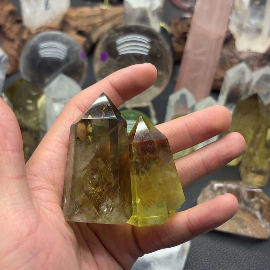 水晶摆件未镶嵌心****镜