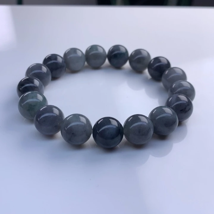 未镶嵌手串翡翠12mm！